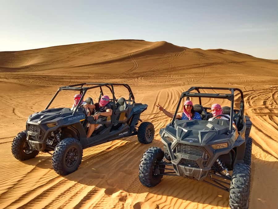 Dubai: Red Dune Desert, Dune Buggy Ride & BBQ Buffet Dinner - The Desert Camp Evening: Coffee, Dates, Henna, and Two Big Dance Styles