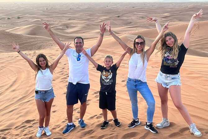 Dubai Red Dunes Safari, ATV, Camel ride, BBQ at Desert Camp - 4x4 dune bashing: up to 20–25 minutes of high-adrenaline driving