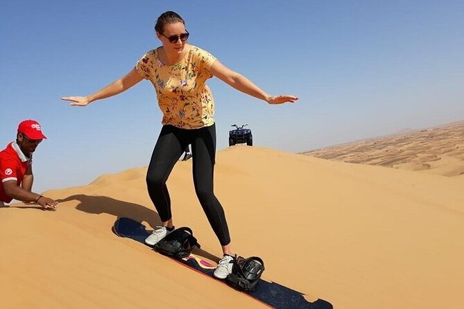 Dubai Self-drive Quad Bike, Sand Boarding, Camels & Refreshments - Getting to the Desert: AC Pickup and a Calm Start