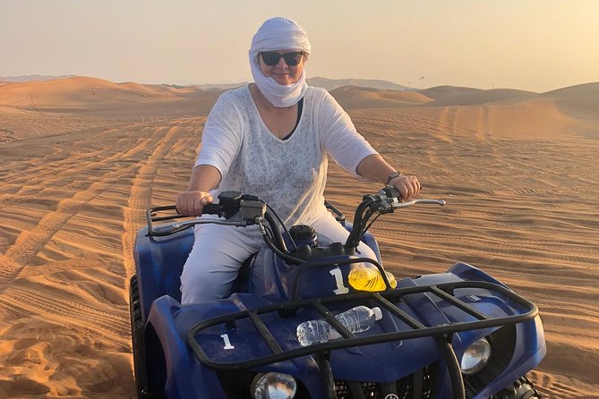 Dubai: Unique MORNING Quad Bike Red Dunes Safari - Lahbab highest-dune stop: where your photos actually happen