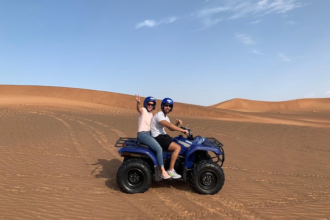 Dubai: Unique SUNSET Quad Bike Red Dunes Safari - What to pack so the desert day doesn’t feel like a fight