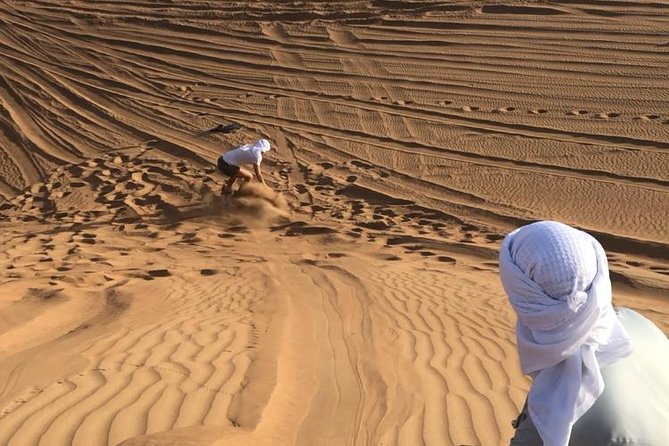 Dubai: Unique SUNSET Quad Bike Red Dunes Safari - The Lahbab start: your most action-packed sand time