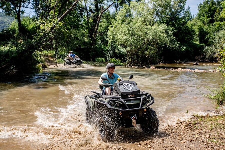 Dubrovnik: Kojan Koral ATV Quad Safari with transport - The safety briefing and first 75 minutes: learn the line, then go