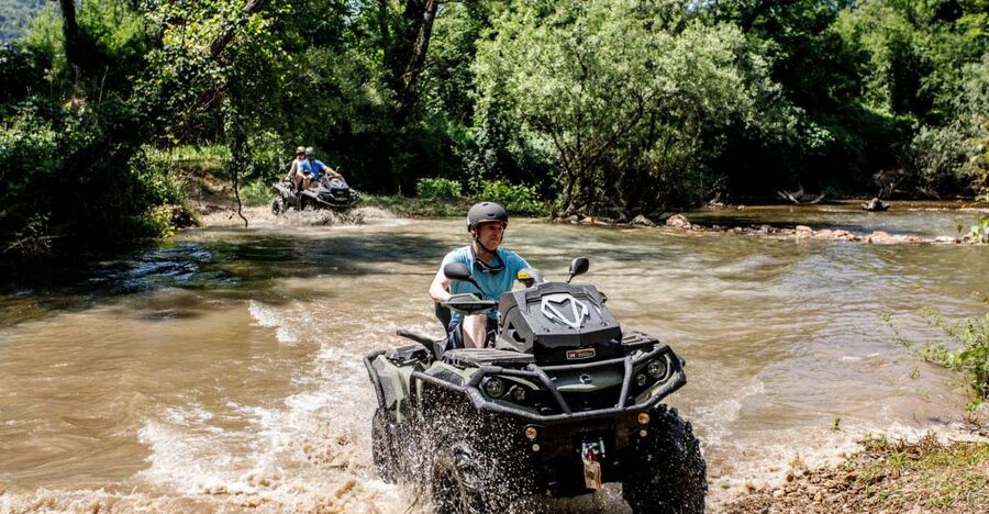 Dubrovnik: Kojan Koral ATV Quad Safari with transport - Kojan Koral orientation: gear, intro, and that farm stop vibe