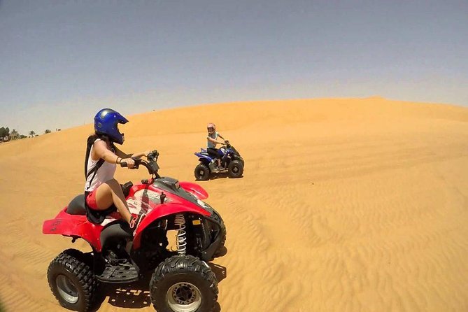 Evening Desert Safari BBQ Dinner With Quad Bike & Sand boarding - Dune bashing and sandboarding: the real thrill block