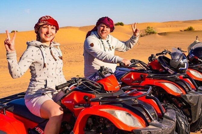 Evening Desert Safari from Dubai with Quad Bike Ride - Getting From Dubai to Lahbab: 4x4 Pickup, Small Group, Real Desert Time