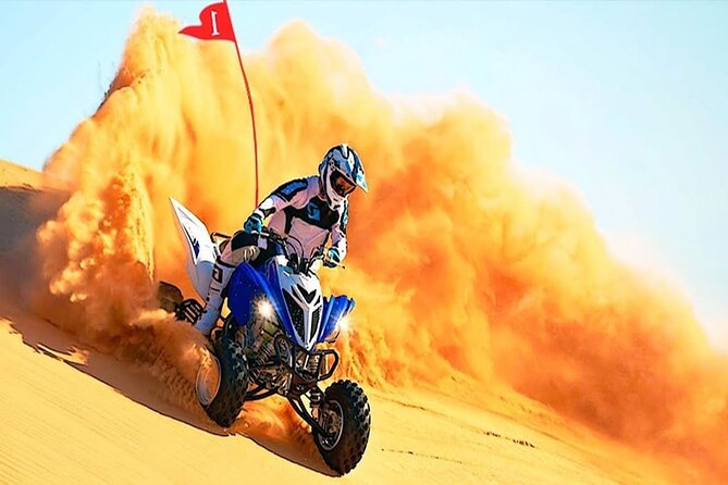 Evening Desert Safari with BBQ Dinner & self-drive Quad biking - The flow: from hotel pickup to Lahbab desert camp