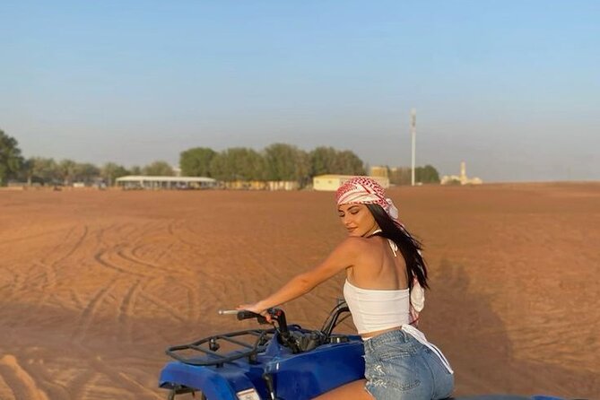 Evening Desert Safari with Quad Bike - Camel ride at sunset and the Bedouin-style camp vibe