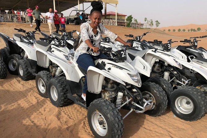 Evening Desert Safari with Quad Bike, Dune Bashing, Entertainments, BBQ Dinner - Pickup, ride to Lahbab, and how the day stays organized