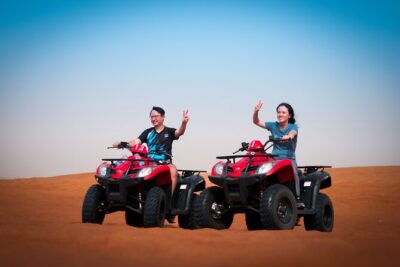 Evening Quad Bike, Desert Safari in Dubai , BBQ Dinner and Shows - Lahbab red dunes and quad biking: the part you’ll remember