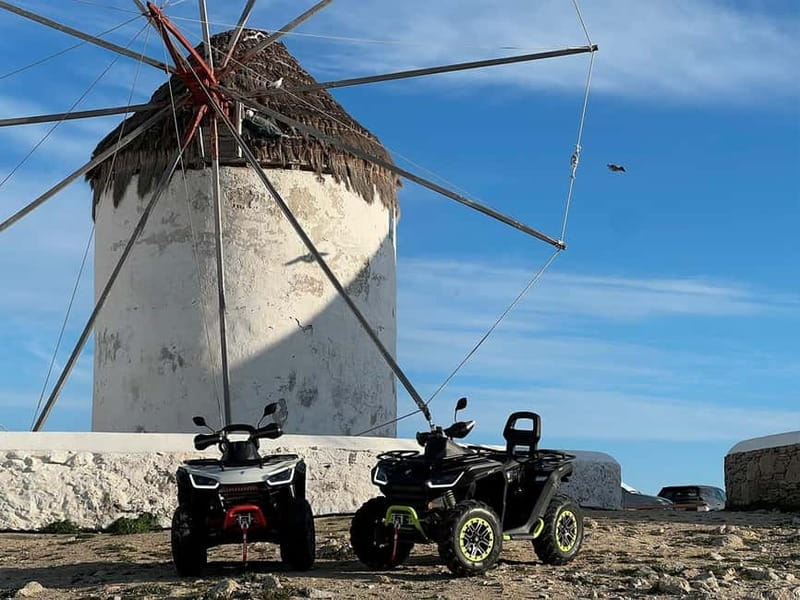 Explore Mykonos Island with a 650cc ATV / QUAD Tour - Why a 650cc quad beats a bus tour in Mykonos