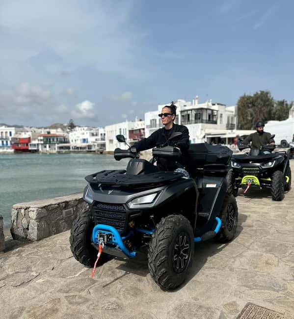 Explore Mykonos Island with a 650cc ATV / QUAD Tour - Armenistis Lighthouse: northwestern views with a payoff