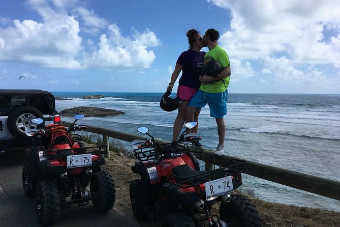 For hotel guests: Guided ATV Tour Dutch/French St. Maarten - Highlights & Beach - Moses walk and the reef island moment: the stop that adds meaning
