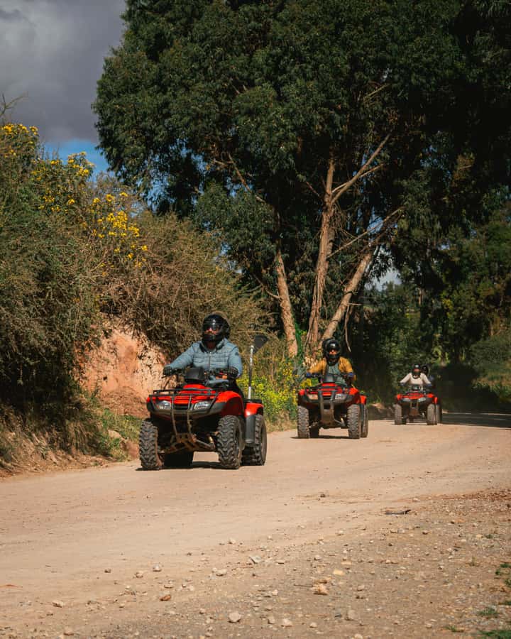 From Cusco: Quad bike tour Moray and Salt Mines - Photo stops, pace, and staying safe on the road
