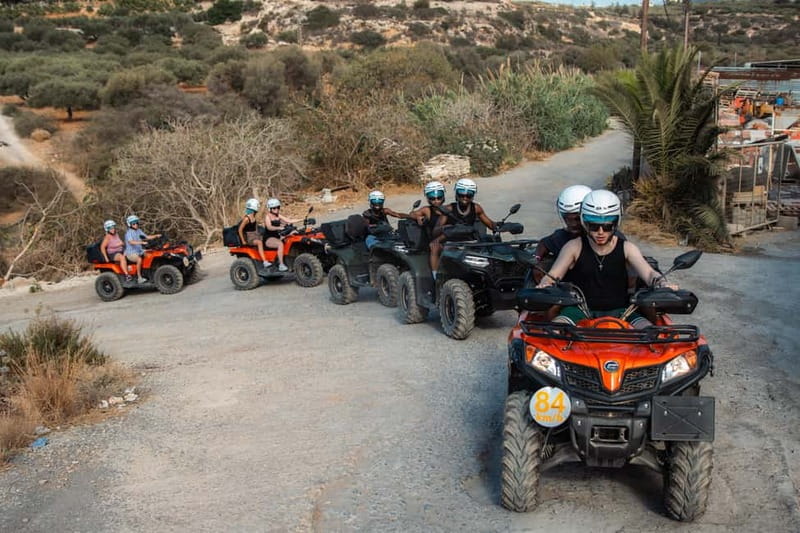 From Heraklion: Quad Safari Wild Crete Evening Tour - Skotino Cave on a coastal approach from Hersonissos