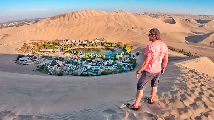 From Huacachina: Sandboarding and Dune Buggy Tour + Income - The Big Dune, the Sunset, and the Oasis of America Photo