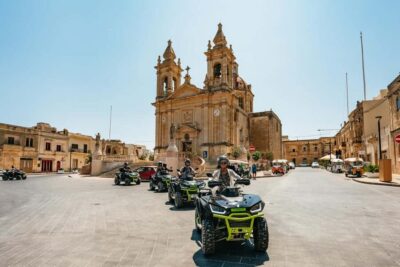 From Malta: Gozo & Comino Quad Bike & Boat Tour with Lunch - From Hotel Pickup to Helmet On: How the Day Runs (7 Hours)