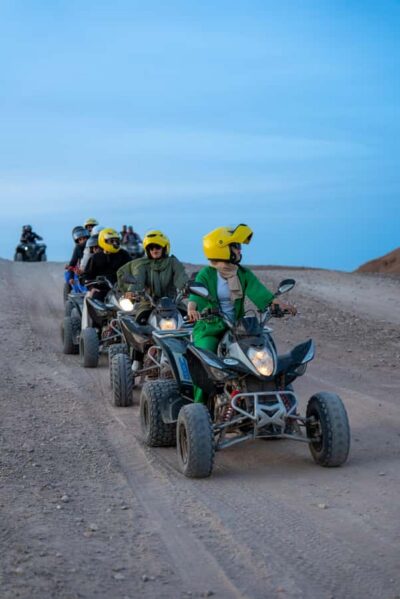 From Marrakech: Agafay Desert Quad Biking with Dinner & Show - The 7-Hour Flow: Pickup, Briefing, Practice, Then Out into the Sand