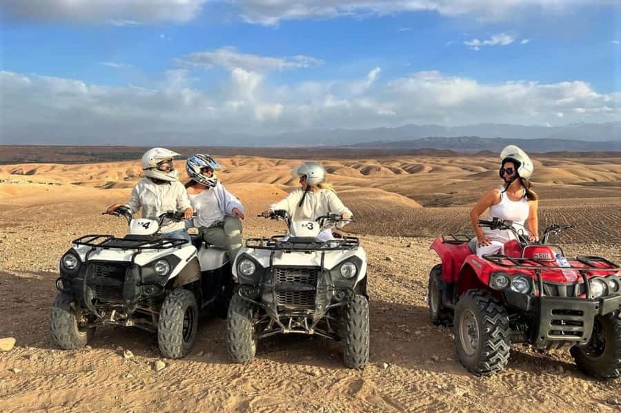 From Marrakech: Agafay Desert Sunset, Quad Biking, & Dinner - Sunset timing: why you should arrive on the ride side of the schedule