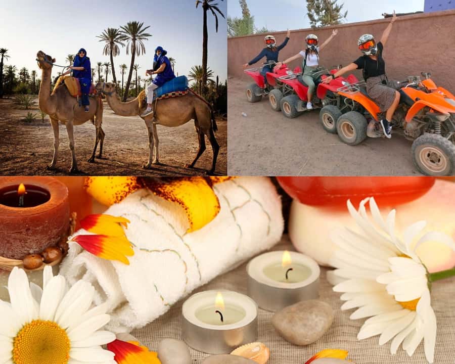 From Marrakech: Camel Ride, Quad Bike & Spa Full-Day Trip - Getting Picked Up and Out to the Palmeraie