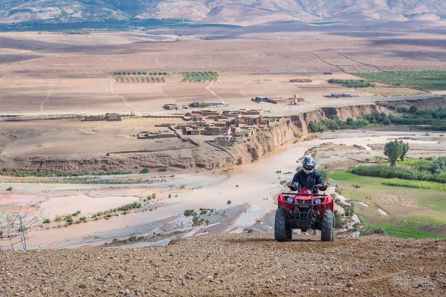 From Marrakech: Full-Day Agafay Desert Quad Adventure - Quad Riding With a Guide You Actually See