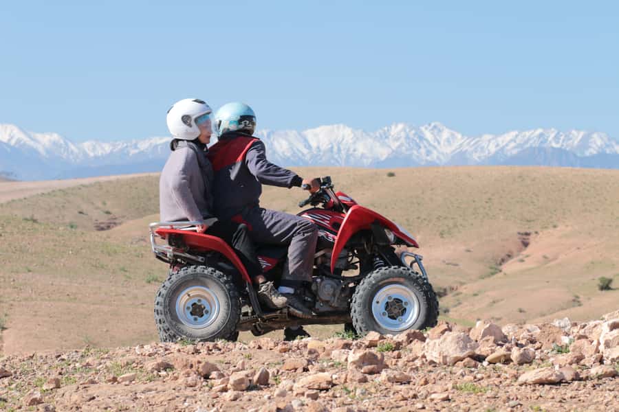 From Marrakech: Guided Quad Biking Tour in Agafay Desert - The ride plan: from Lalla Takerkoust area to Turtle Valley