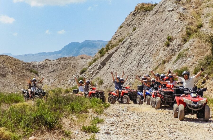 From Rethymno: Half-Day Quad Bike Safari - Prassies village snack: quick fuel, good atmosphere