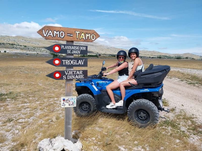 From Split: Dinara Nature Park Quad Adventure with Swimming - Leaving Split for the Dalmatian Hinterland on ATVs
