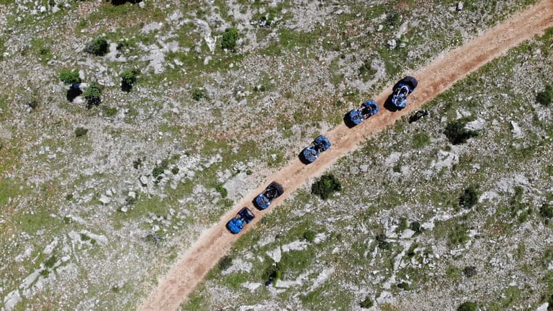 From Split: Dinara Nature Park Quad Adventure with Swimming - The Ride Itself: Roads, Dirt Tracks, and Mountain Paths