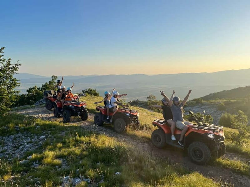 From Split: Off-Road Quad Safari Experience - Cetina River + Kamešnica mountain: how the route makes the scenery work