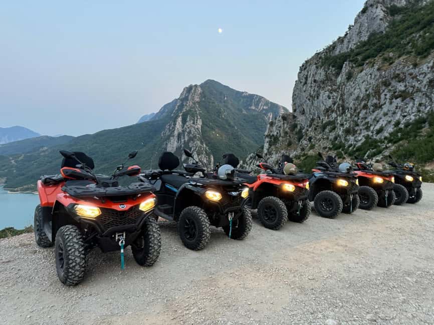 From Tirana : Bovilla Lake ATV/Quad Bike Tour - Coffee, time at Lake Bovilla, and a chance to hike