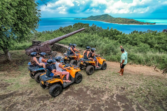 Full Day Combo ATV & Jet Ski with a Polynesian BBQ on a Motu - Polynesian BBQ on a Motu: Niau Seating, Coco Show, and Real Local Food