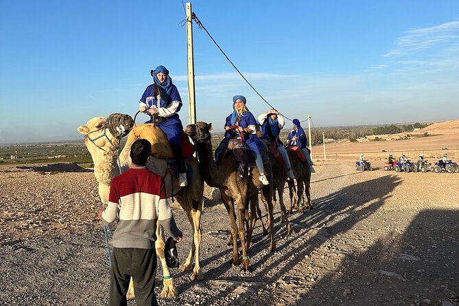 Full Package Agafay Desert, Quad Bike, Camel Ride and Dinner show - Sunset, dinner, and the Berber tent finish: the emotional payoff