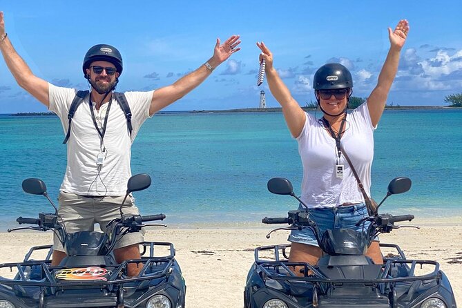 Fun Atv tour in Nassau with Lunch: Drivers must be 25 years old - ATV setup: helmet, earphones, and the stuff you don’t want to guess about
