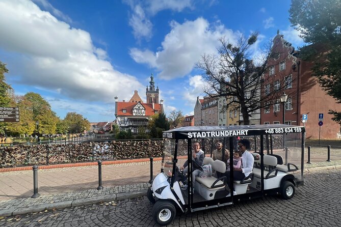 Gdansk: 2H City Sightseeing Tour LIVE GUIDED by Buggy/Golf cart - The Old Town loop: from Neptune’s Fountain to the gates you’ll recognize