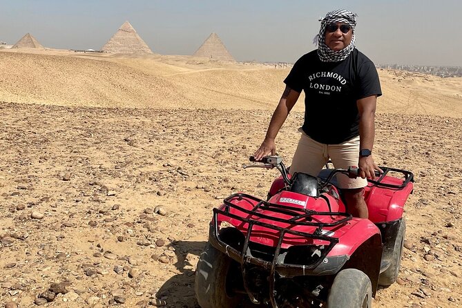 Giza Pyramids, Camel ride and Shopping with ATV Quad bike - Giza Plateau: the classic start, with big-photo momentum