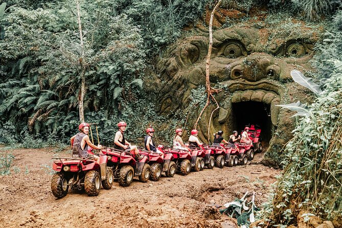 Gorilla Cave ATV Bali Ubud, Monkey Forest, Temple, and Lunch - Gorilla Cave-style moments and muddy track time