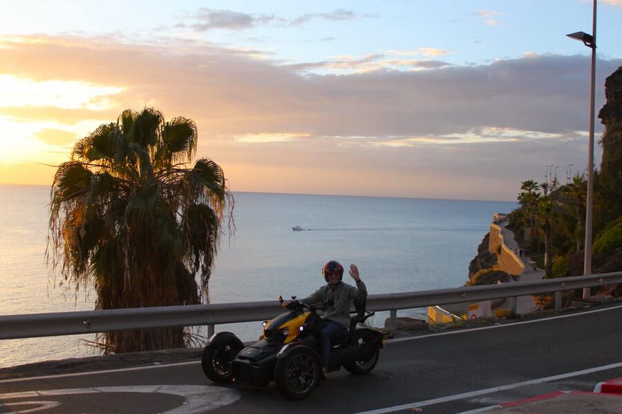 Gran Canaria: Can-Am Ryker 3-Wheel Motorcycle / Buggy / Quad - Mountain route to Fataga: where the driving turns into the view