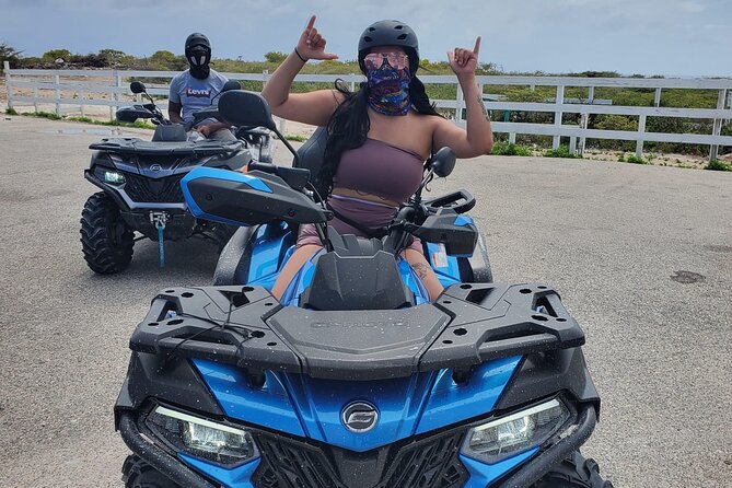 GRAND TURK: Luxury ATV Adventure Tour - What to wear for ATV comfort: shoes, mask, goggles, and dust control