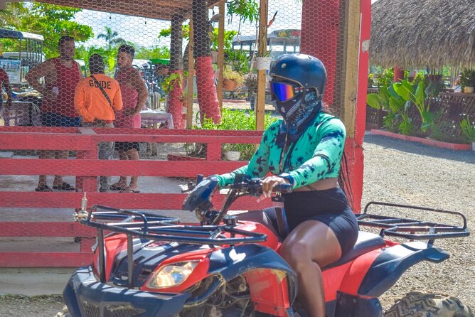Half Day Adventure 4X4, ATV, Visit Macao Beach and a River cave - The ranch start: getting equipment and learning the rhythm