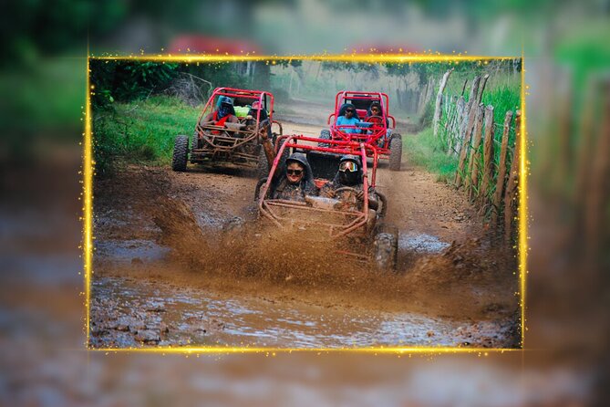 Half-Day ATV or Buggy 4X4 from Bayahibe - La Romana - Chavón River time: the cool reset in the middle of the mud