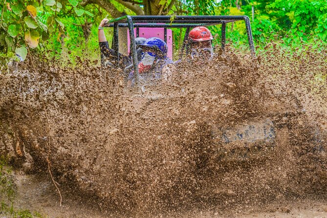 Half-Day Buggy Tour to Water cenote and Macao Beach in Punta Cana - Macao Beach: limestone cliffs, waves, and a real break from the mud (Stop 3)