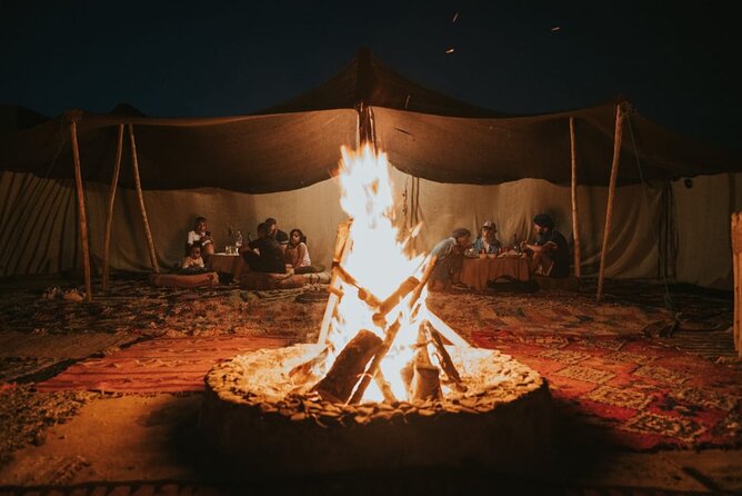 Half day in Agafay desert with Camel ride, Quad biking and dinner nomad tent - Dinner in a nomad tent: Moroccan comfort with desert mood