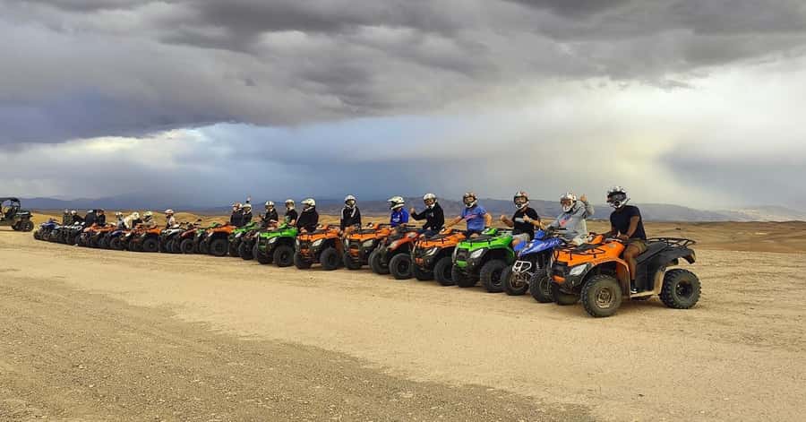 Half day Quad biking at Agafay Desert - Before you ride: helmet, briefing, and what “no license” really means