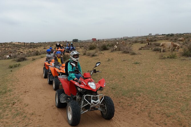 Half-day QUAD In Agadir + pick-up included from Agadir - TakKad crossing and the greenhouse-and-dune stretch