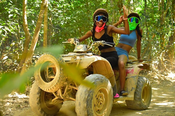 Horseback Riding plus ATV, Cenote, Ziplines, and Lunch - ATV in the jungle: fun bumpy loops, plus real limits