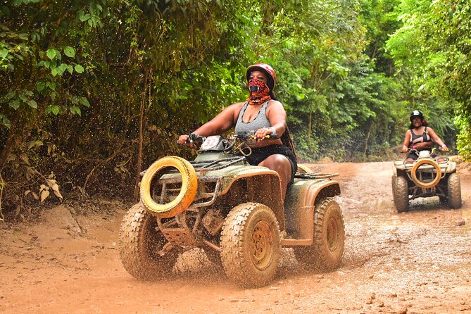 Horseback Riding plus ATV, Cenote, Ziplines, and Lunch - Cenote swimming at La Ruta de los Cenotes: cooling off with rules
