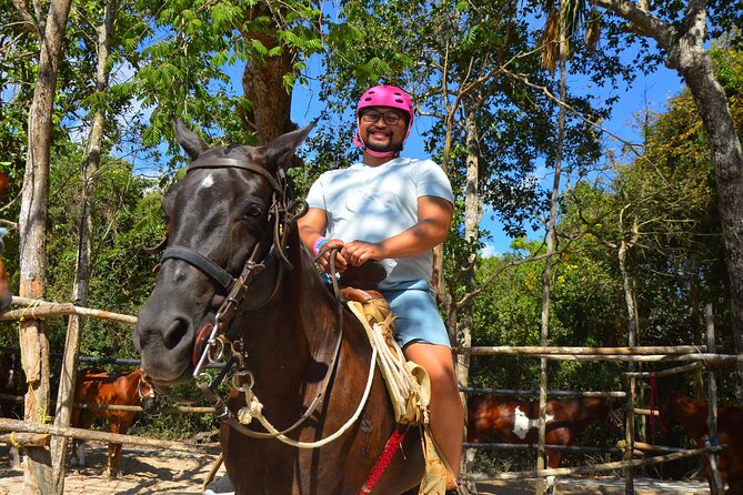 Horseback riding with ATV, zip lines and cenote, lunch and transfer - Lunch: simple tacos, then back to moving