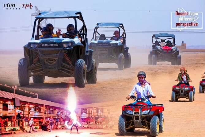 Hurghada Adrenaline Safari: ATV, Buggy, Camel, Dinner & Show - Bedouin village at Sea Horse: tea, flatbread, camels, and a slower pace