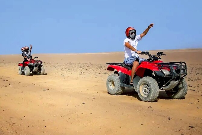 Hurghada Desert Safari Experience, ATV Quad, Camel Ride & Dinner - Jeep Time to the Bedouin Village: Tea, Flatbread, and Camel Moments